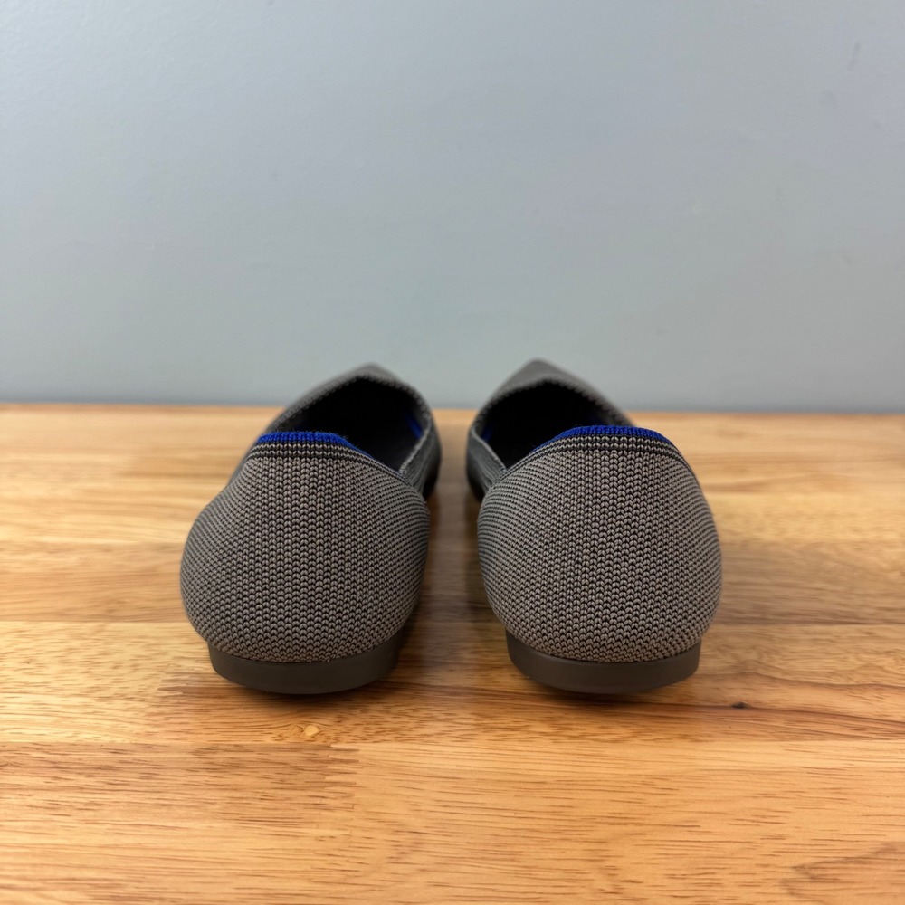 Rothy's The Point Womens 8.5 Grey Pointed Toe Slip On Ballet Flats‎ Shoes Casual - Picture 4 of 7